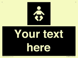 Custom information: black panel baby change